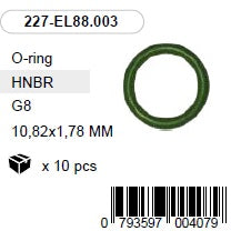 10,82 x 1,78 mm HNBR O-rõngas