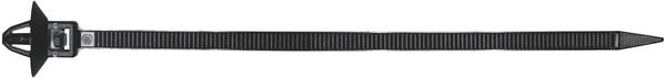 Kinnitusvits 140 X 4,5 MM WITH MOUNTING BASE PA 66 BLACK. 25Tk.