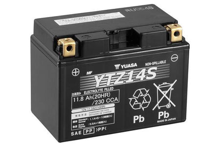 12V Yuasa High Performance MF 11,8Ah 150X87X110