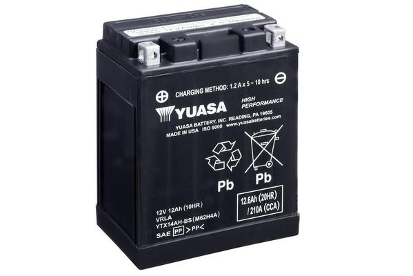 12V Yuasa High Performance MF 12,6Ah 134X89X166