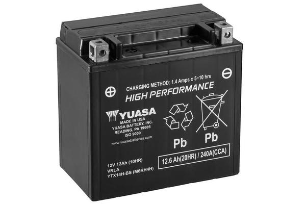 12V Yuasa High Performance MF 12,6Ah 150X87X145