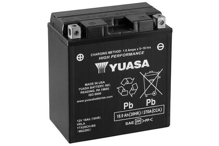 12V Yuasa High Performance MF 18,9Ah 150X87X161