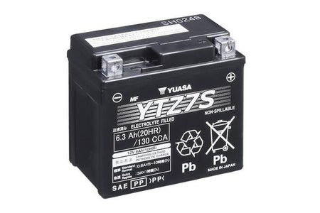 12V Yuasa High Performance MF 6,3Ah 113X70X105