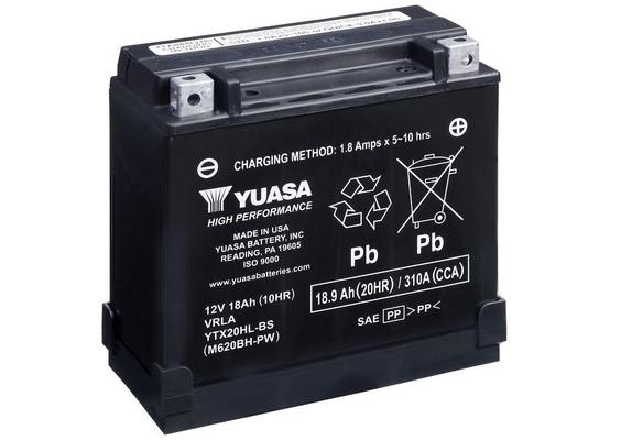 12V Yuasa High Performance MF (ASENDUSEKS EI SOB YTX20HL-BS) 18,9Ah