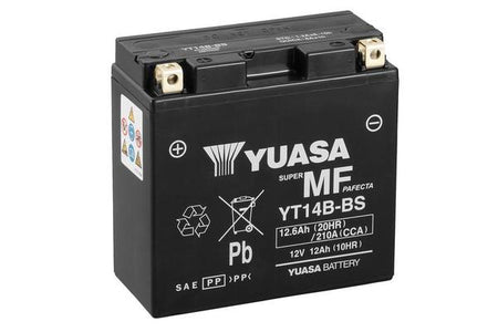 12V Yuasa MF VRLA aku 12,6Ah 150X70X145