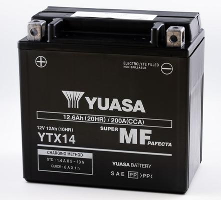 12V Yuasa MF VRLA aku 12,6Ah 150X87X145