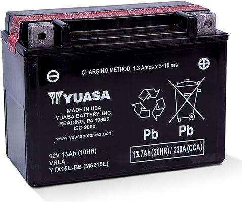12V Yuasa MF VRLA aku 13,7Ah 175X87X130