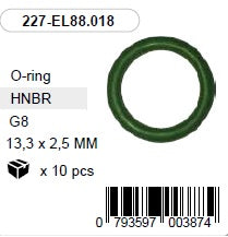 13,3 x 2,5 mm HNBR O-rõngas