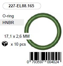 17,1 x 2,6 mm HNBR O-rõngas