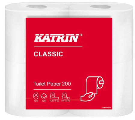 WC paber Katrin 2-kordne 4 rulli