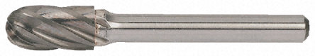 Kõvametallviil silinder Ø 12,7 mm ümar ots
