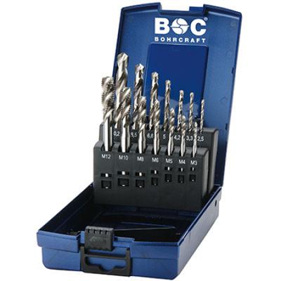 Masinkeermepuuride komplekt M3-M12 HSS-E RSP 35° puuriteradega