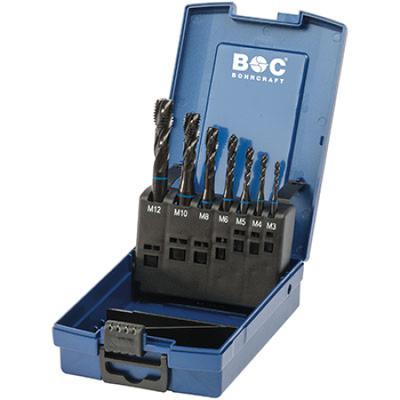Masinkeermepuuride komplekt M3-M12 HSS-E C sinine