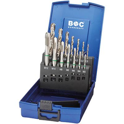 Masinkeermepuuride komplekt M3-M12 HSS-E B roheline