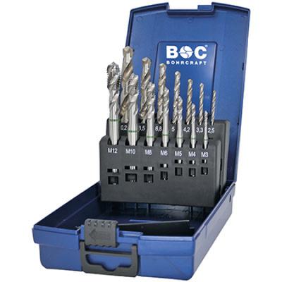 Masinkeermepuuride komplekt M3-M12 HSS-E C roheline