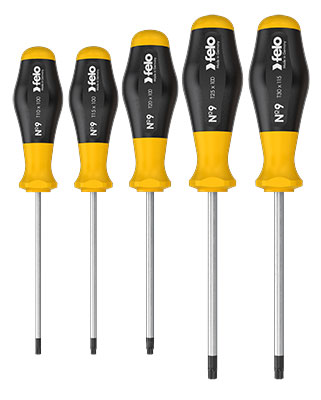 Kruvikeerajate komplekt FELO TORX 5-osa