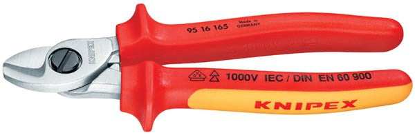 Kaablilõikurid, käepide VDE 2-komponenne 165 mm