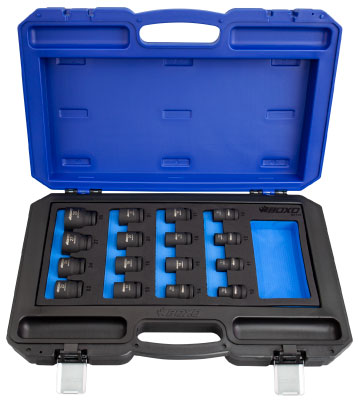 Masinpadrunite komplekt 1/2" 16-osa