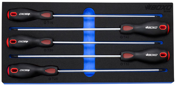 Torx kruvikeerajate komplekt 5-osa, PIKAD