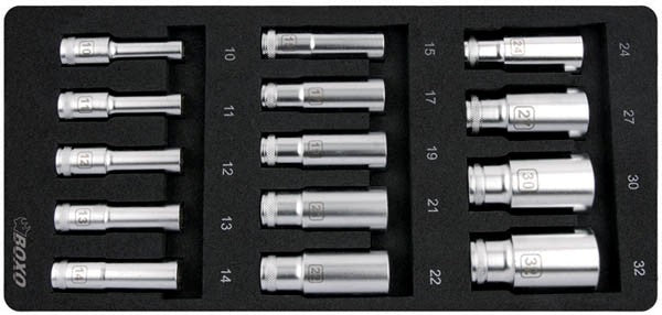 Padrunikomplekt 1/2" PIKAD, 14-osa