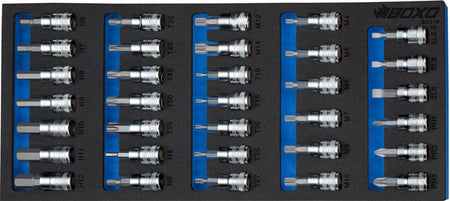 Padrunite kompl. 3/8" Torx/HEX/XZN/PH/Lapik