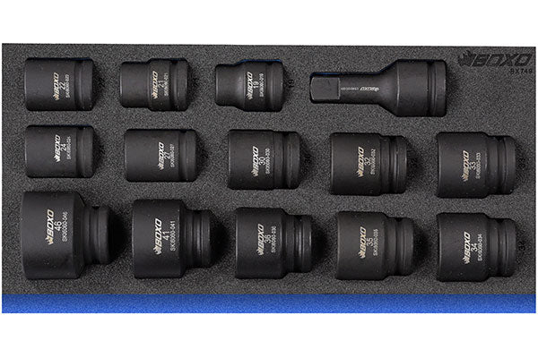 Löökpadrunid 3/4" 19-46 mm, 14-osa