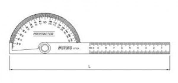 Nurgamõõdik, roostevaba 200 mm