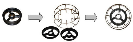 Adapter suurele traadirullile