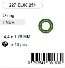 4,4 x 1,78 mm HNBR O-rõngas