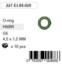 4,5 x 1,5 mm HNBR O-rõngas