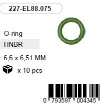 6,6 x 6,51 mm HNBR O-rõngas