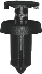 Plasttüübel-kruvi Ø 6,2 - 6,4 MM POM / PA 66 FG 13 BLACK. 12Tk.