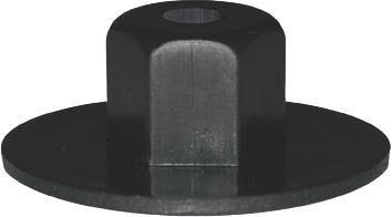 Plastmutter 5,0 TRENNWAND RADEINBAU POM BLACK 20Tk.