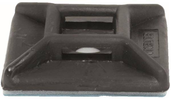 Kinnitusvitsaankur liimitav Black 26x26mm 7,8mm 50Tk