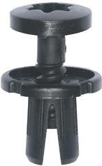 Keretüübel Ø 6,2 MM PA 6 / POM BLACK 20Tk.