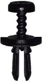 Keretüübel VIERKANT 5,0 X 5,0 MM PA 66 BLACK 20Tk.