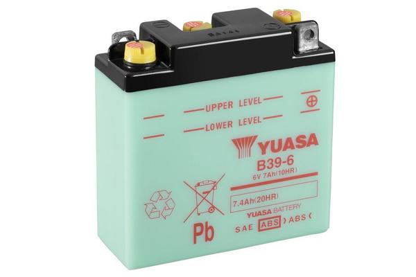 6V Yuasa Conventional aku 7,4Ah 126X48X126