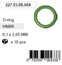 9,1 x 2,65 mm HNBR O-rõngas