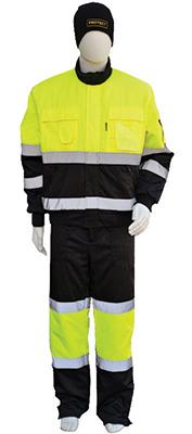 Voodriga tööjakk, kollane/must, 56