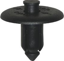 Plasttüübel Ø 6,2 MM POM BLACK. 12Tk.
