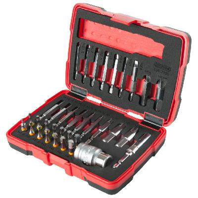 Otsikute komplekt KAHJUSTATUD Torx ja 6-kant, 34-osa