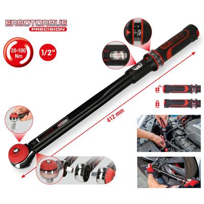 Momentvõti 1/2" 20 -100 Nm. ERGOTORQUE precision