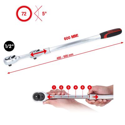 Narre 1/2" teleskoop 72 hammast