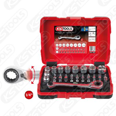 Go Through padrunite ja otsikute komplekt 1/4" , 31-osa