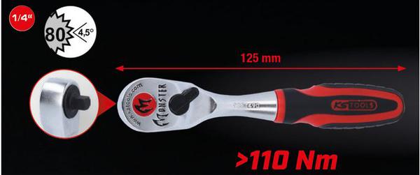 Narre 1/4" MONSTER 80-hammast