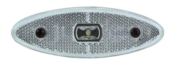 ÄÄRETULI LED VALGE OVAAL 24V 114x39 SIM