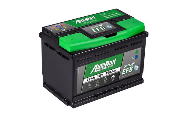 AUTOPART 72AH EFB 278x175x190 -/+ START/STOP
