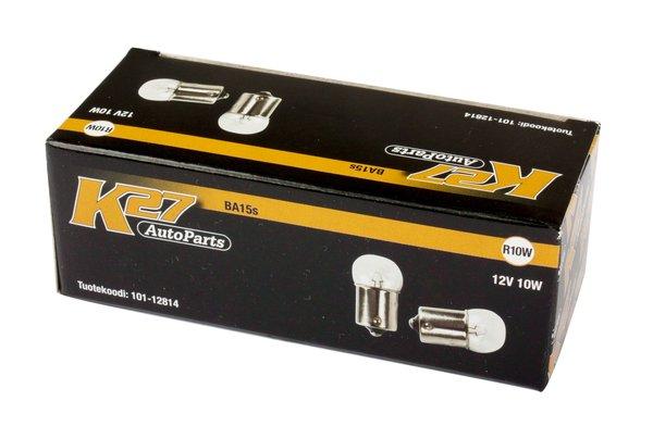 AUTOL.K27 R10W 12V 10W BA15S
