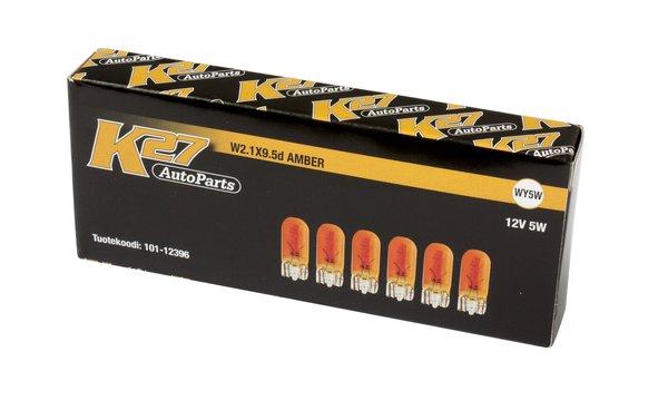 AUTOL.K27 WY5W 12V 5W W2.1X9.5D AMBER