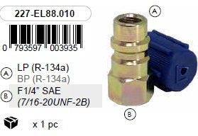 Ballooniadapter LP R-134a F1/4"